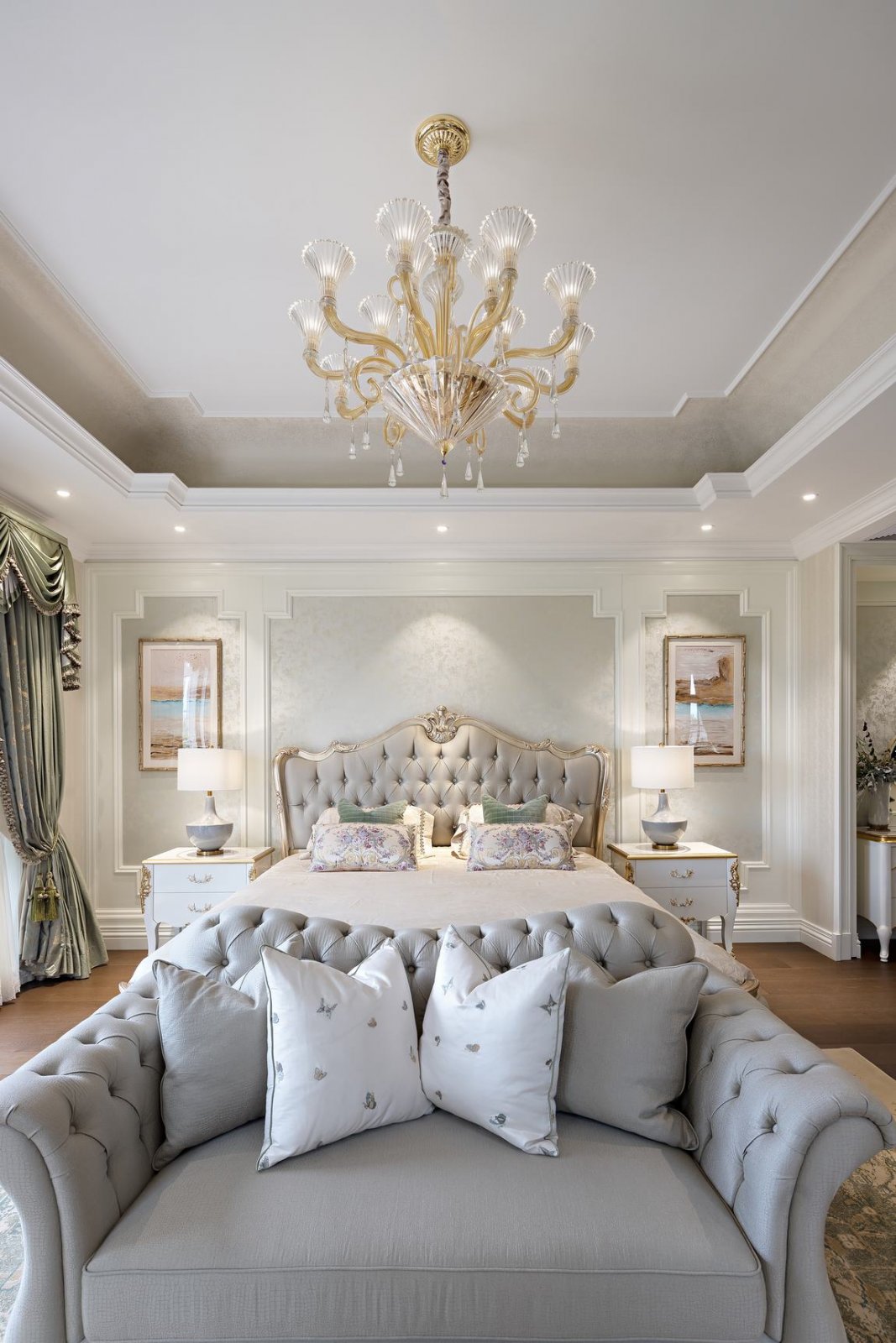 欧式奢华风格家装设计室内装修效果图-卧室